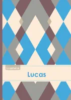 Le carnet de Lucas - Lignes, 96p, A5 - Jacquard Bleu Gris Taupe