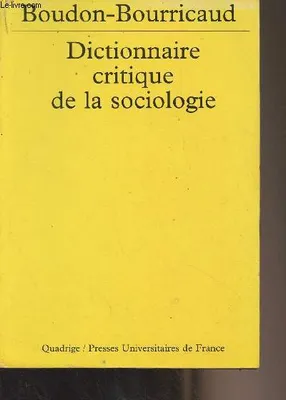 Dict. critique de la sociologie n303