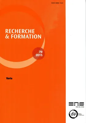 Recherche et formation, n°79/2015, Varia