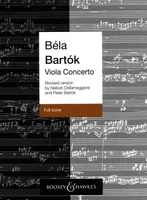 Viola Concerto, revised version. op. posth.. viola and orchestra. Partition.