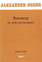 Romanza, for cello and orchestra. op. 24. cello and orchestra. Partition d'étude.