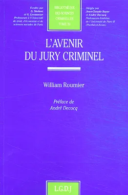 L'AVENIR DU JURY CRIMINEL