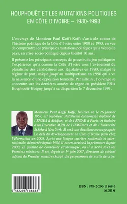 Houphouët et les mutations politiques en Côte d'Ivoire, 1980-1993