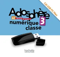 Adosphère 3 - Manuel numerique intéractif pour l'enseignant (clé USB), Adosphère 3 - Manuel numerique intéractif pour l'enseignant (clé USB)