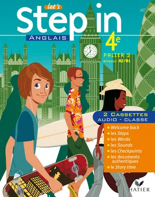 Let's Step In Anglais 4e - Cassettes audio classe, éd. 2008