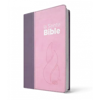 Bible Segond NEG compacte Vivella duo rose praline / violet fruits des bois, Couverture souple