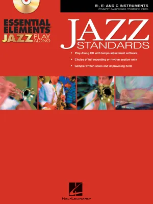 Essential Elements Jazz Play-Along -Jazz Standards, Flute, Violin, Guitar, Clarinet, Trumpet, Saxophone, Trombone, Chords