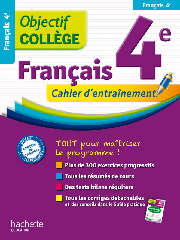 Livres Scolaire-Parascolaire Collège OBJECTIF COLLEGE FRANCAIS 4EME Isabelle De Lisle