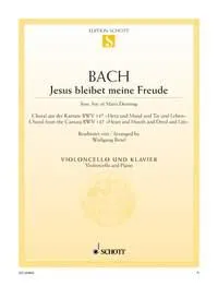 Jésus que ma joie demeure, Choral issu de la cantate BWV 147. BWV 147. cello and piano.