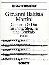 Concerto G major, flute, strings and harpsichord. Réduction pour piano avec partie soliste.