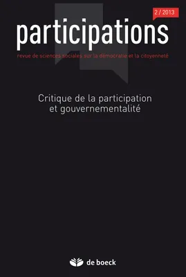 Participations : revue de sciences sociales sur la démocratie et la citoyenneté, n  2 (2013)