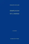 Livres Sciences Humaines et Sociales Philosophie Simplicius et l'Infini Denis Savoie