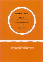 Excerpta tractati logico Philosophici, Motet. op. 27. mixed choir (SATB). Partition.