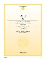 Air, from the Orchestral Suite No. 3. BWV 1068. viola and piano. Edition séparée.