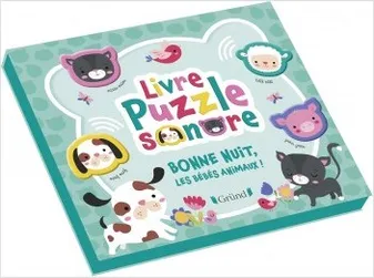 Livre Puzzle sonore - Bonne nuit, les bébés animaux !
