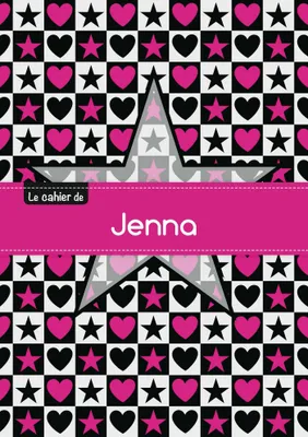 Le cahier de Jenna - Blanc, 96p, A5 - Étoile et c ur
