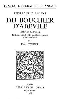 Du Bouchier d'Abevile, Fabliau du XIIIe siècle