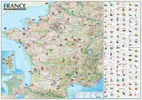 Carte France - Attractions Touristiques (Sans Barre)