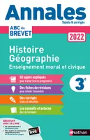 Annales Brevet 2022 - Histoire Géographie Enseignement Moral et Civique - Corrigé