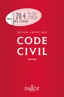 Code civil 2022 annoté. Édition limitée - 121e ed.