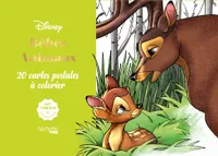 Cartes à colorier Disney Bébés animaux, 20 cartes postales à colorier