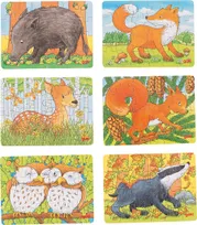 Mini Puzzle Animaux de la Forêt - 24 pièces (modèles divers)