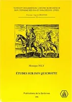 Études sur Don Quichotte