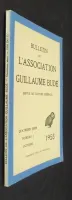 Bulletin de l'association Guillaume Budé (quatrième série, numéro 3, octobre 1958)