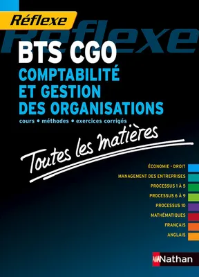 Toutes les matières Comptabilité et gestion des organisations - BTS CGO