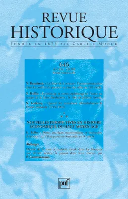 Revue historique 2008 - n° 646