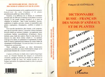Dictionnaire russe-français des noms d'animaux et de plantes