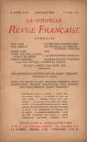 La Nouvelle Revue Française N' 91 (Avril 1921)