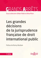 Les grandes décisions de la jurisprudence française de droit internationl public - 1re ed.