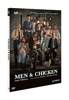 men & chicken