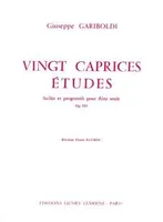 Caprices-etudes (20) op.333 --- flute