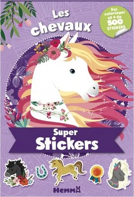 Super stickers - Les chevaux (Violet)