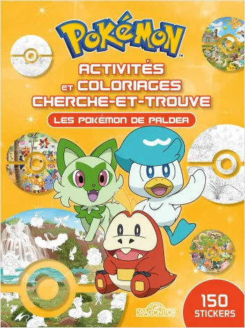 Jeux et Jouets Loisirs créatifs Coloriage Pokémon - Activités et coloriages cherche-et-trouve - Une aventure à Paldea The Pokémon Company