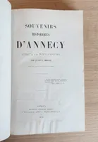 Souvenirs historiques d'Annecy jusqu'à la Restauration