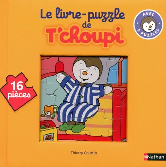 T'choupi, l'ami des petits, Le Livre-puzzle de T'choupi: 16 pièces