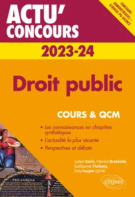 Droit public 2023-2024 - Cours et QCM