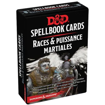 Dungeons & Dragons 5 VF- Spellbook Cards - Races et Puissances Martiales