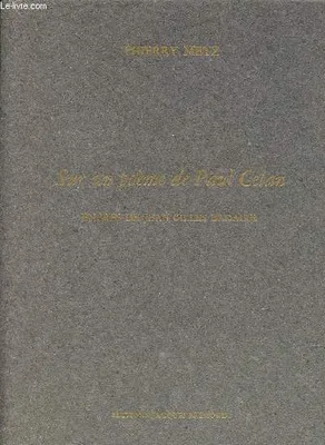 Sur un poème de Paul Celan - Collection le premier cent n°1.
