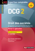2, DCG 2 - Droit des sociétés et autres groupements d'affaires - Manuel et applications - 8e édition
