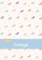 Le cahier d'Edwige - Petits carreaux, 96p, A5 - Chevaux
