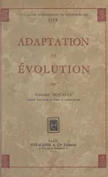 Adaptation et évolution