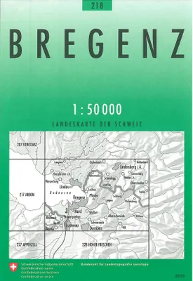 Carte nationale de la Suisse, 218, Bregenz 218