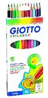 Crayon couleur giotto stilnovo hexagonal 6.8mm mine qualité supérieure 3.3mm coloris vi