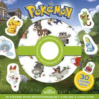 Pokémon - Pochette de stickers repositionnables - Cherche-et-trouve et jeux !