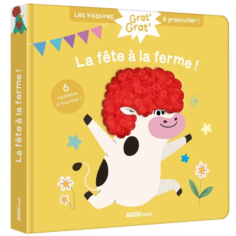 Livres Jeunesse Les tout-petits Albums Grat' grat', La fête à la ferme Christelle Chatel, Prisca Le Tandé