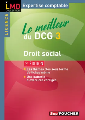 3, Le meilleur du DCG 3 - Droit social 2e édition